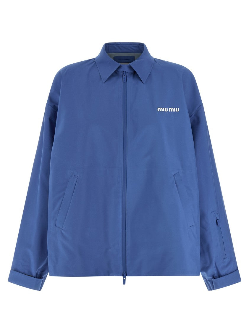 Miu Miu Tech Canvas Windbreaker