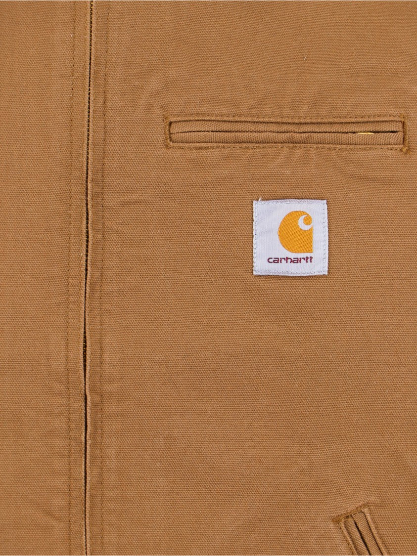 Carhartt Wip Brown Detroit Zip-Up Cotton Jacket