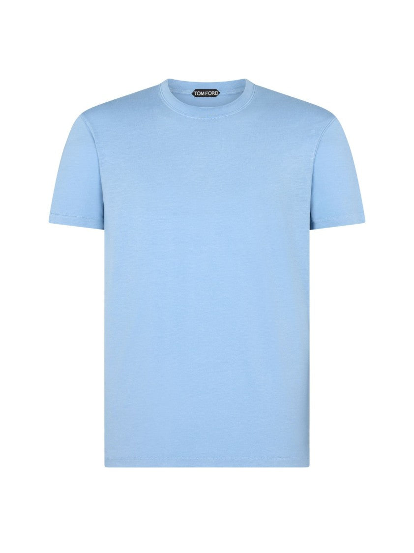 Tom Ford Crewneck T-Shirt In Clear Blue