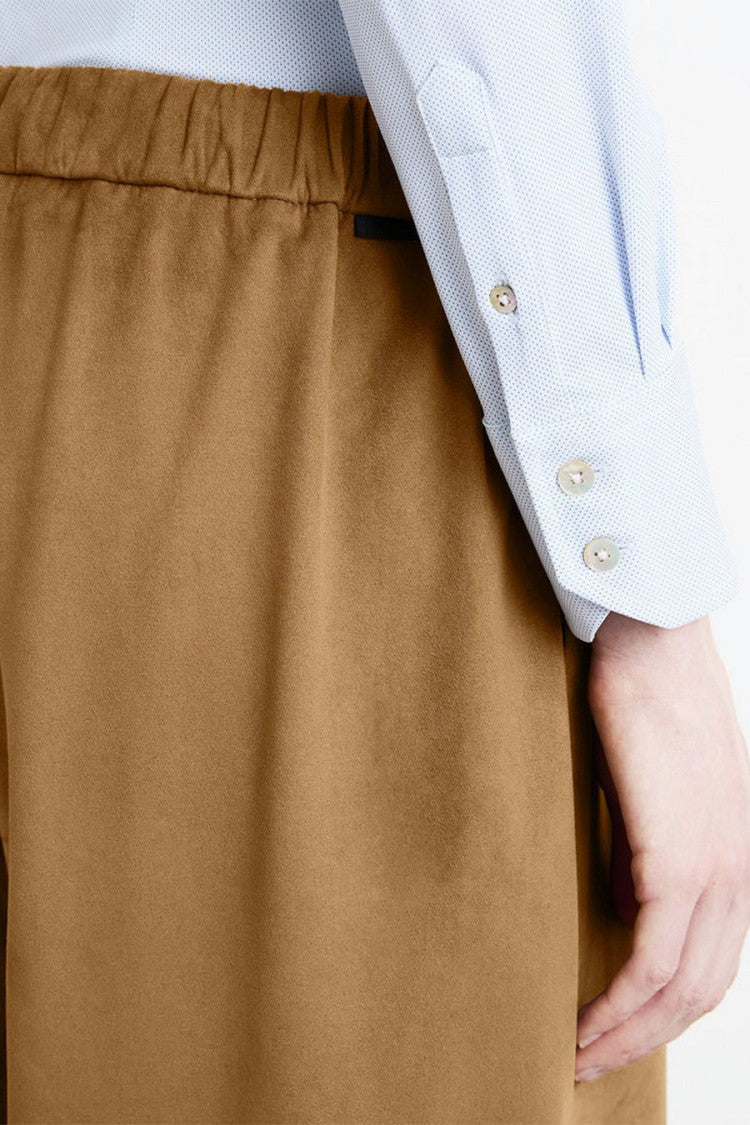 Rrd Camel Elastic-Waist Wide-Leg Pants