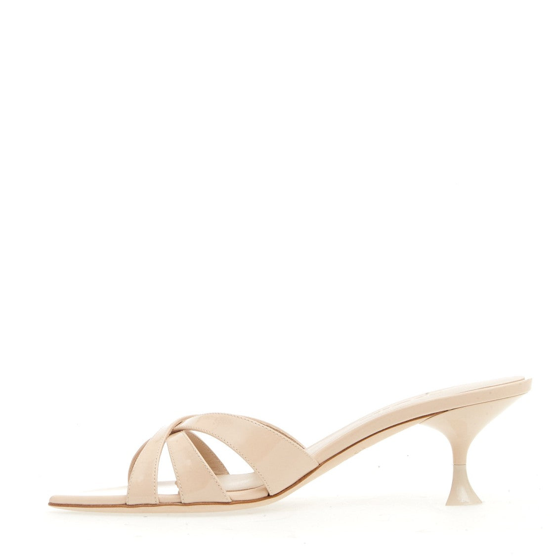 3Juin Heel Slipper 50Mm Beige Patent