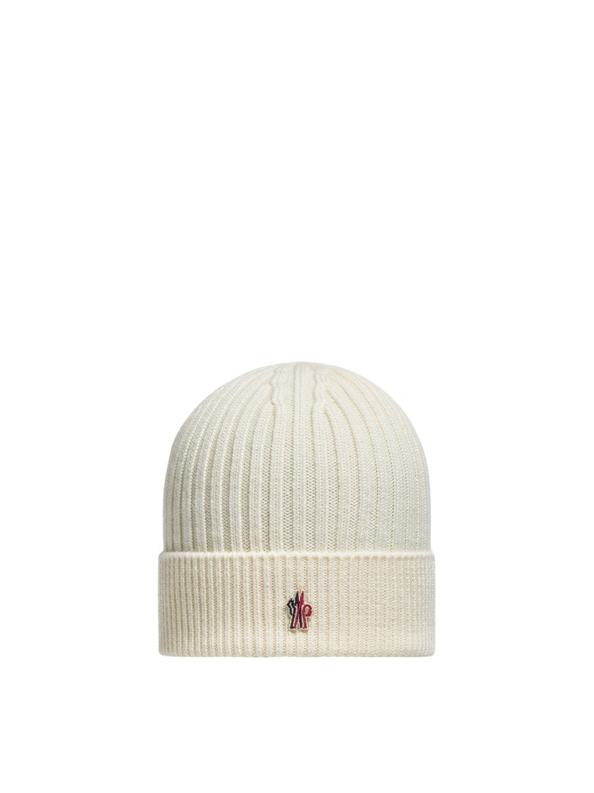 Moncler Grenoble Berretto Tricot Rib Knit Virgin Wool Beanie
