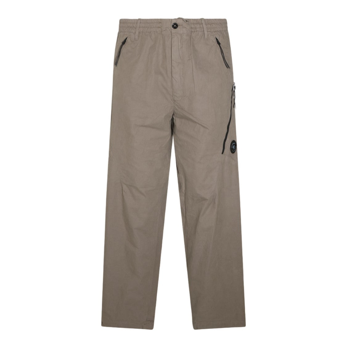 C.P. Company Elastic Waistband Zippered Pocket Straight-Leg Pants
