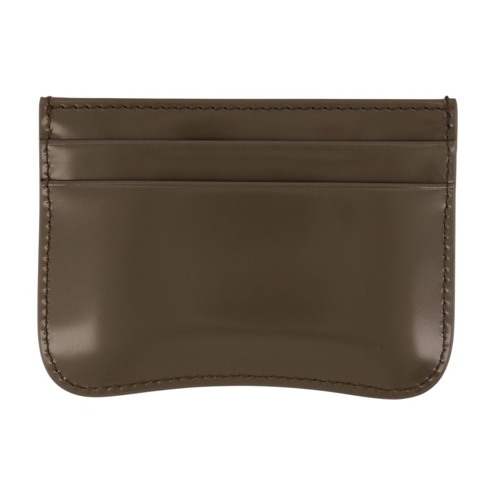 Ami Paris Paris Cardholder - Leather - Khaki