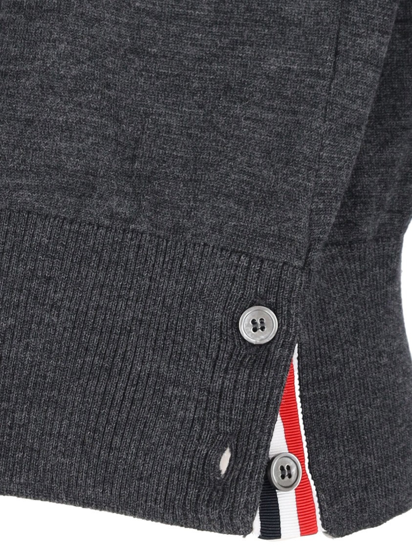 Thom Browne 4-Bar Wool Sweater – Grey