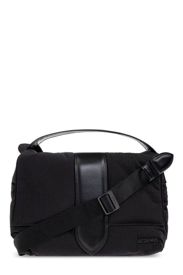 Jacquemus Structured Black Nylon Tote Bag