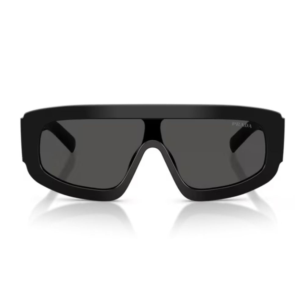 Prada Oversized Sculpted Mask Sunglasses With Iconic Triangular Detail