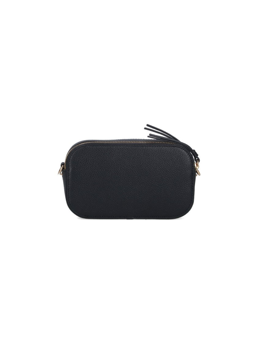 Tory Burch Black Miller Double Zip Leather Bag