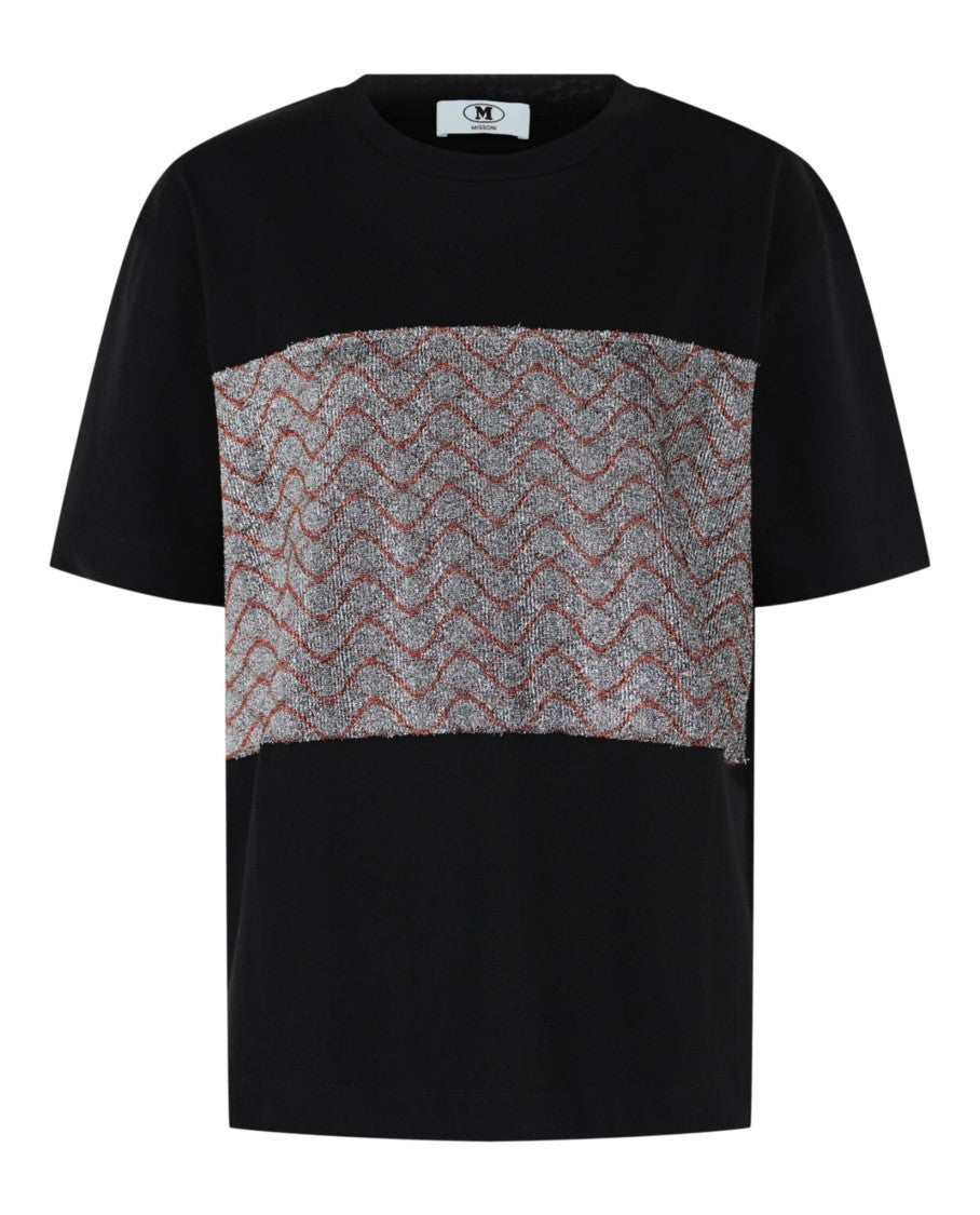M Missoni Lamé Diamond Panel T-Shirt
