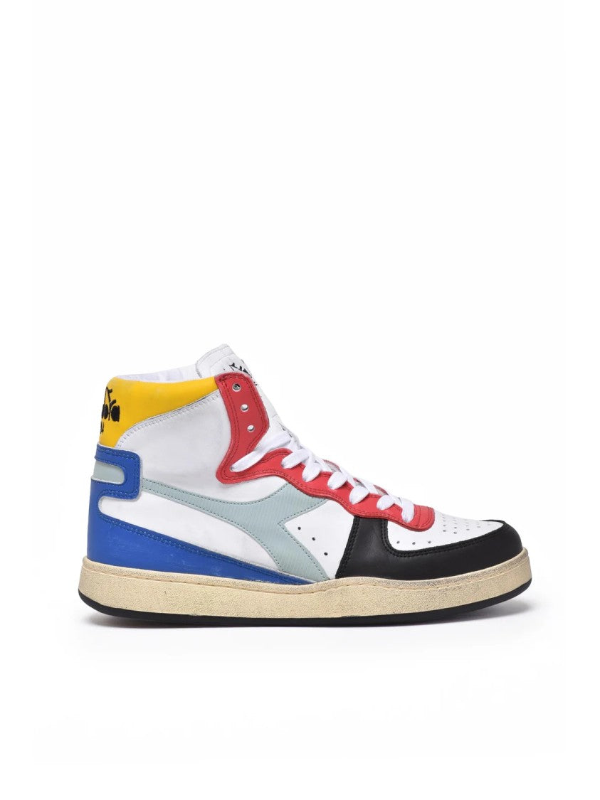 Diadora Heritage Multicolor Leather Basket Sneakers
