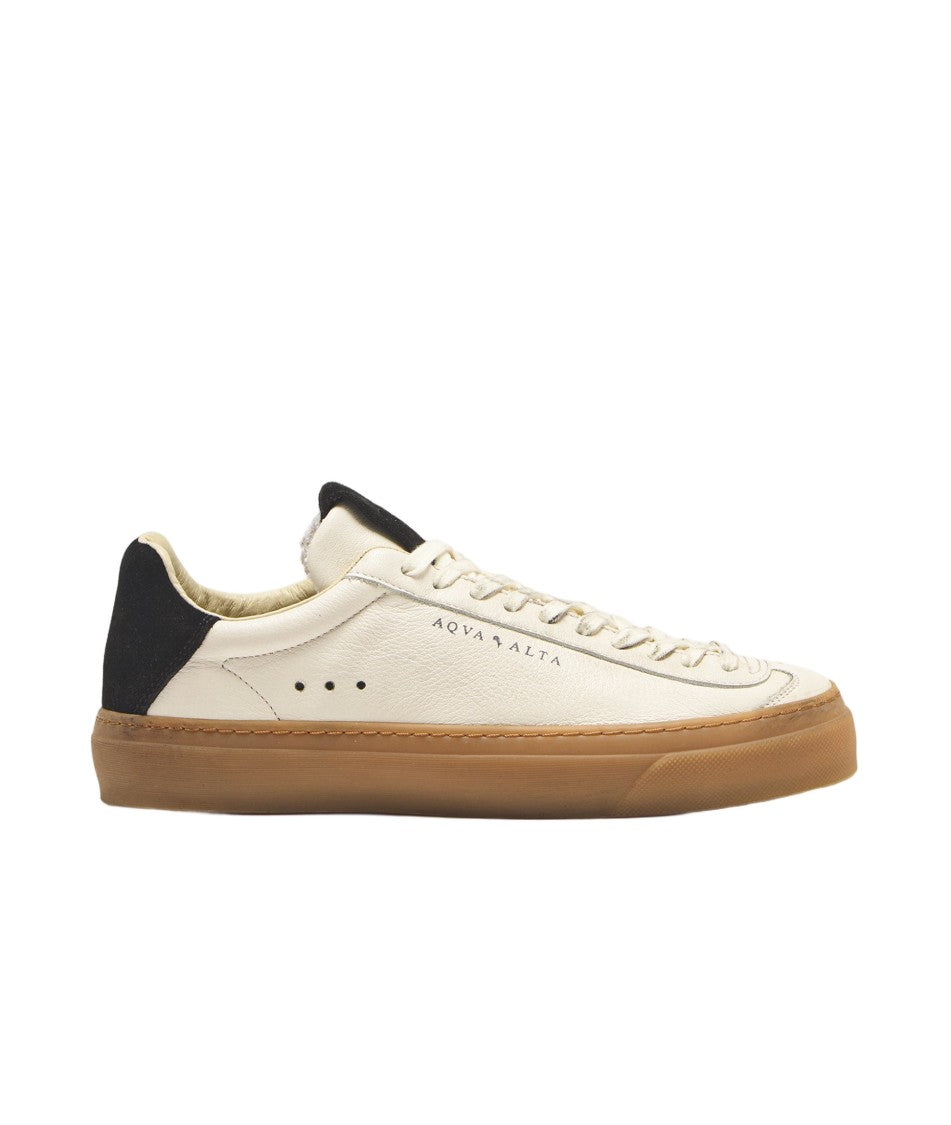 Aqua Alta Venice Aqua Alta Fondaco White Honey Black Sneakers
