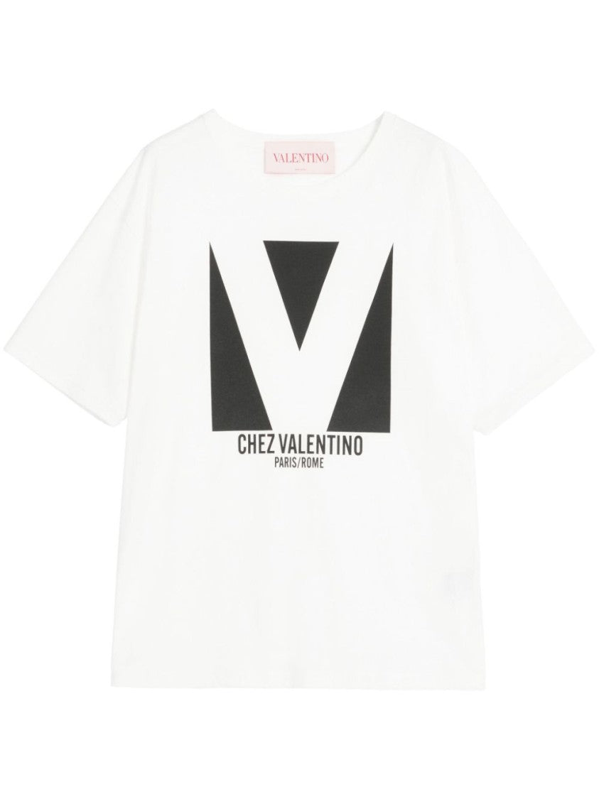Valentino White Cotton T-Shirt
