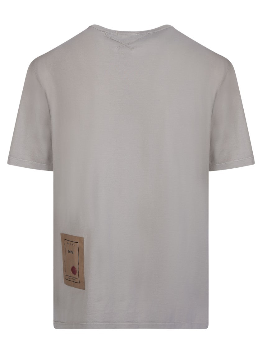 Ten C Light Grey Serafino T-Shirt