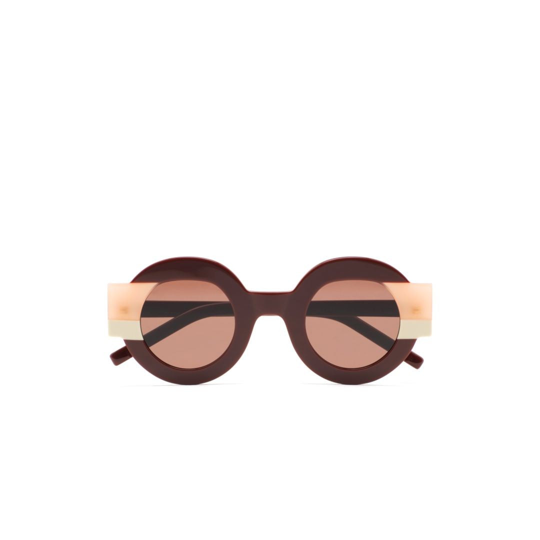 Kaleos Clark Bold Two-Tone Round Frame Sunglasses