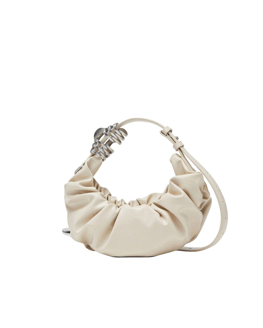 Diesel Grab-D Small Medium White Hobo Bag