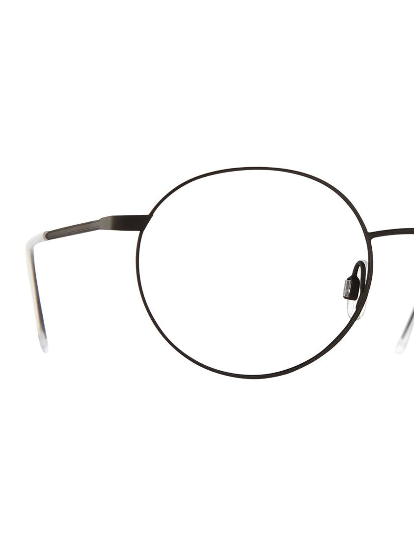 Look At Me Oval Metallic Optical Frames With Refined Finish