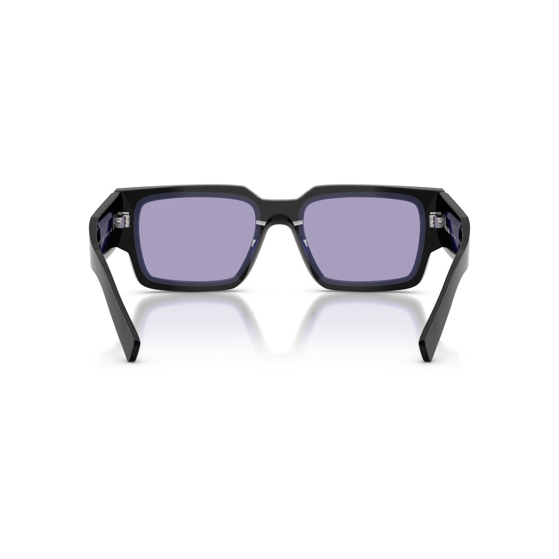 Prada 0Pr B17s Rectangular Frame Black Acetate Sunglasses