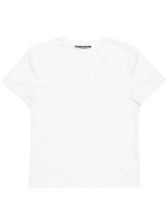 Acne Studios Relaxed Fit White T-Shirt With Classic Crew Neckline