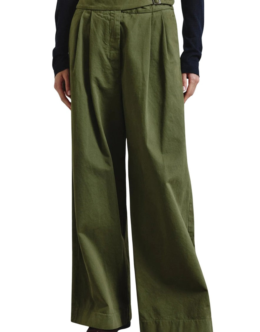 Pomandère Women’S Wide Cotton Drill Pants