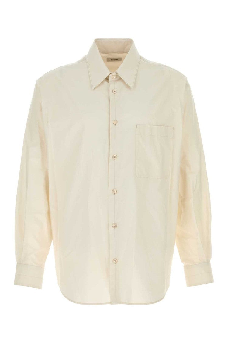 Lemaire Ivory Cotton Blend Shirt