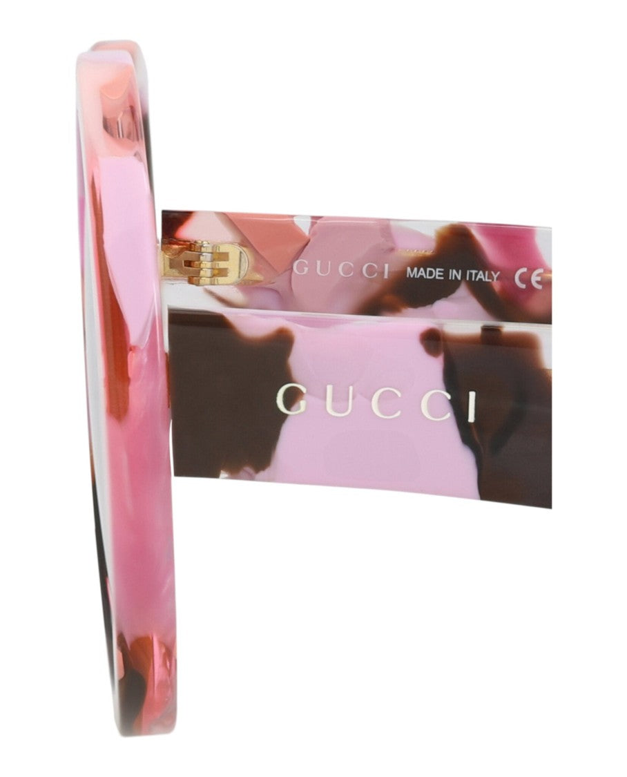 Gucci Round-Frame Recycled Acetate Sunglasses