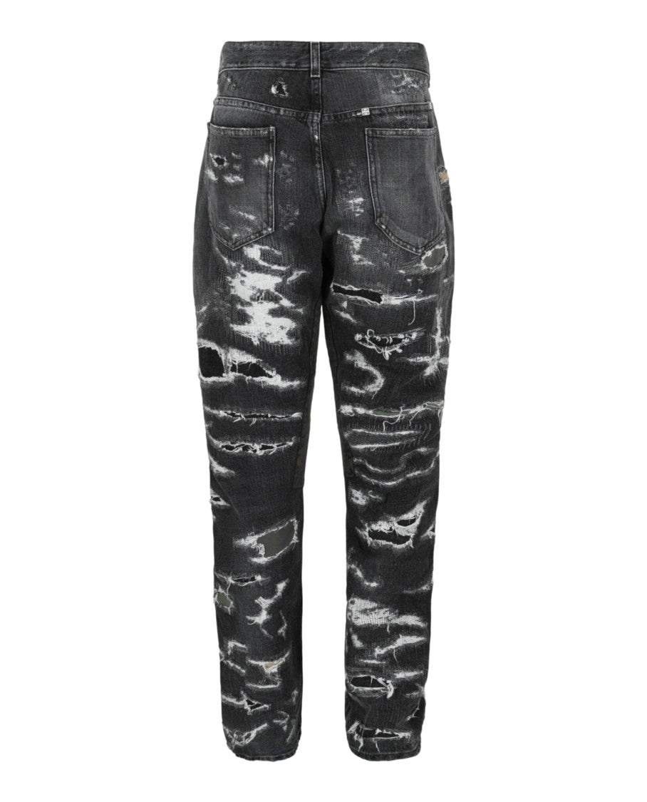 Givenchy Straight-Fit Distressed Jeans