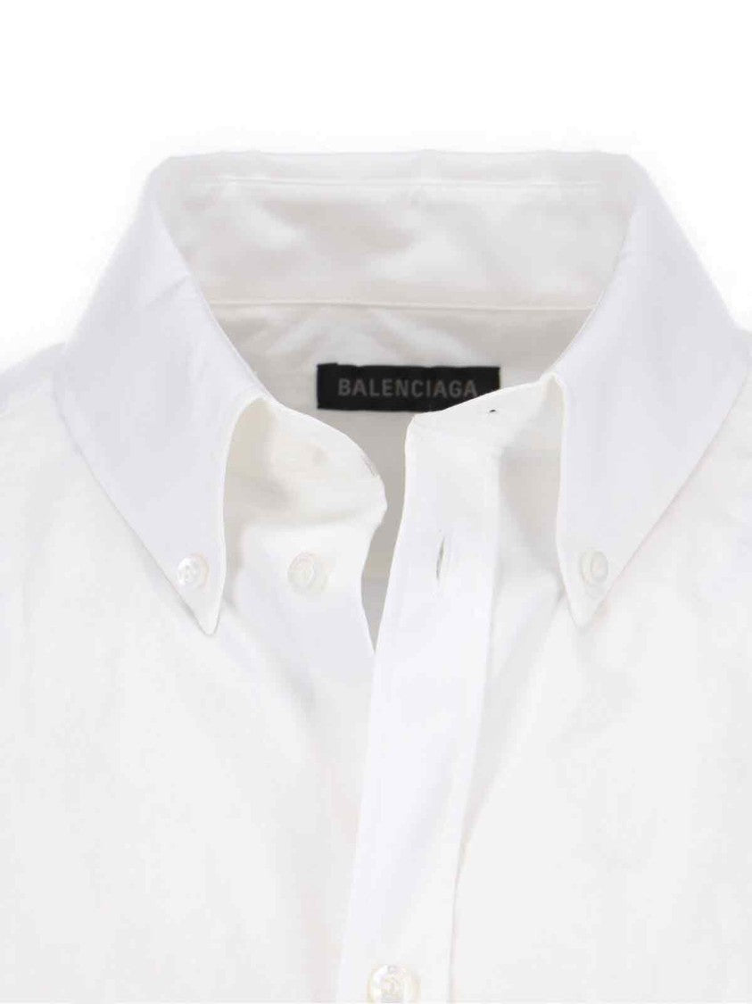 Balenciaga Oversized White Cotton Shirt
