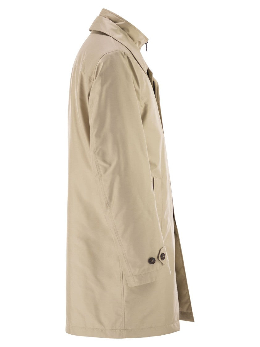Fay Morning Coat In Technical Poplin