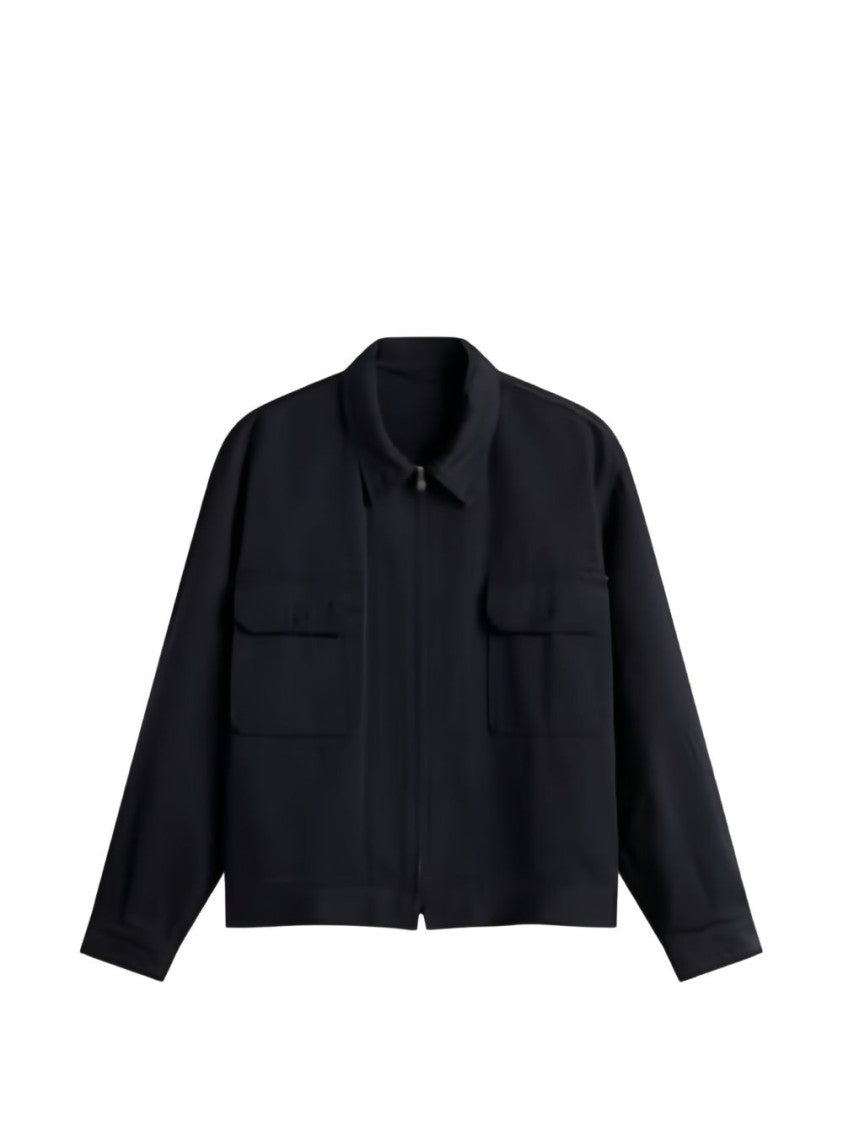 Woolrich Boxy Flap Pocket Zip Jacket