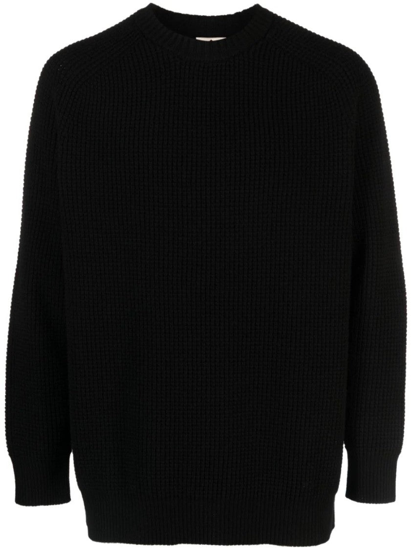 Ten C Relaxed Fit Textured Knit Sweater