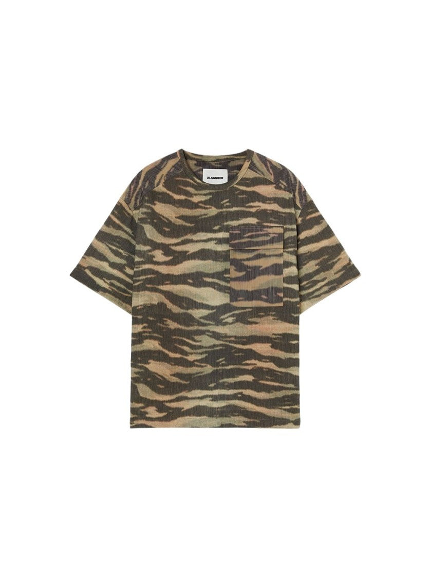Jil Sander Short Sleeve Tee Camouflage