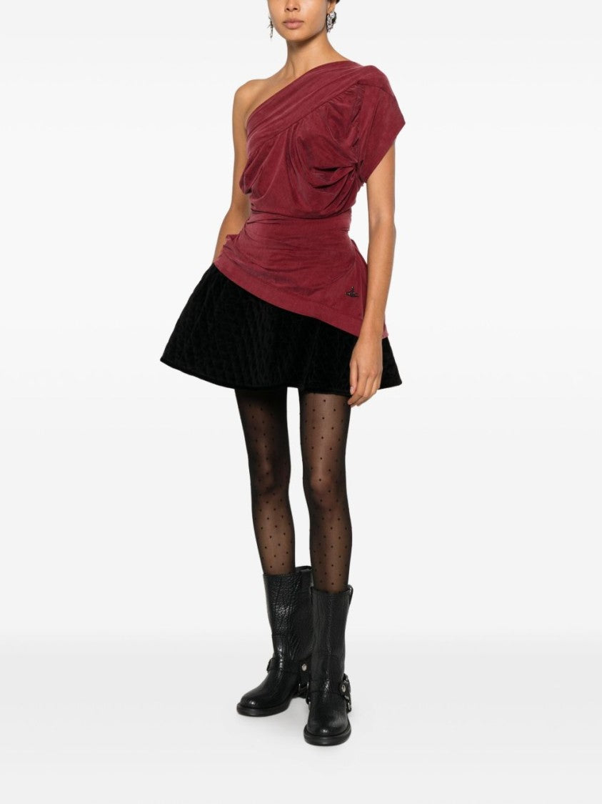 Vivienne Westwood Quilted A-Line Mini Skirt