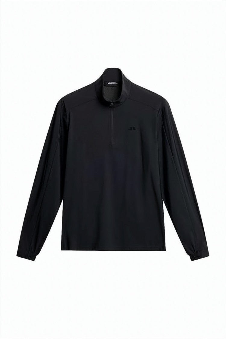 J Lindeberg Long-Sleeve Half-Zip Top With Mesh Panel