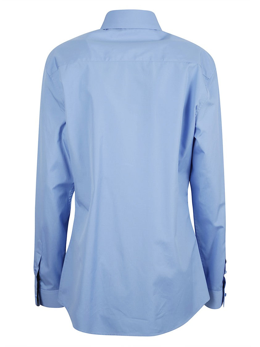 Valentino Garavani Light Blue Tailored Shirt With Refined Silhouette