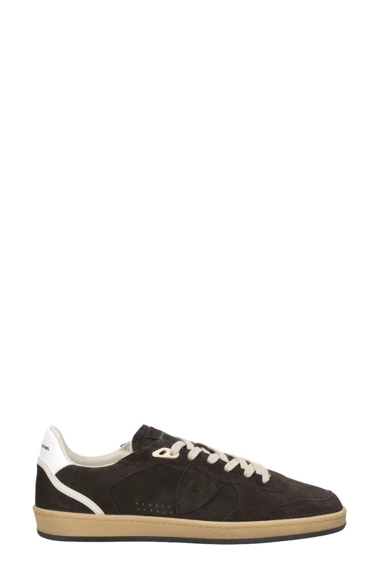 Philippe Model Dark Brown Low-Top Leather Sneakers