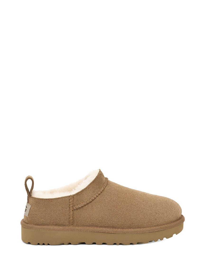 Ugg Slip-On Bootie With Plush Lining And Textured Sole