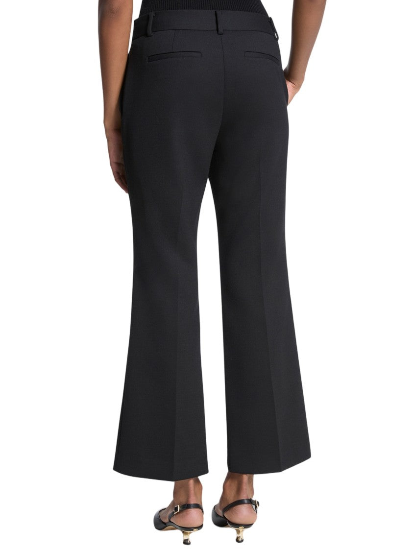 Michael Kors Cropped Kick Tailored Flared Polyester Pants