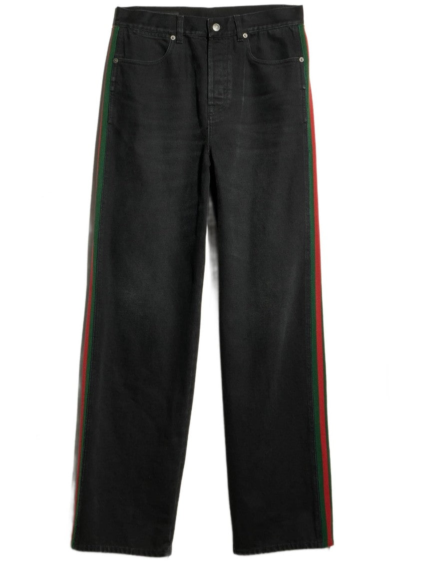 Gucci Black Denim Baggy Jeans