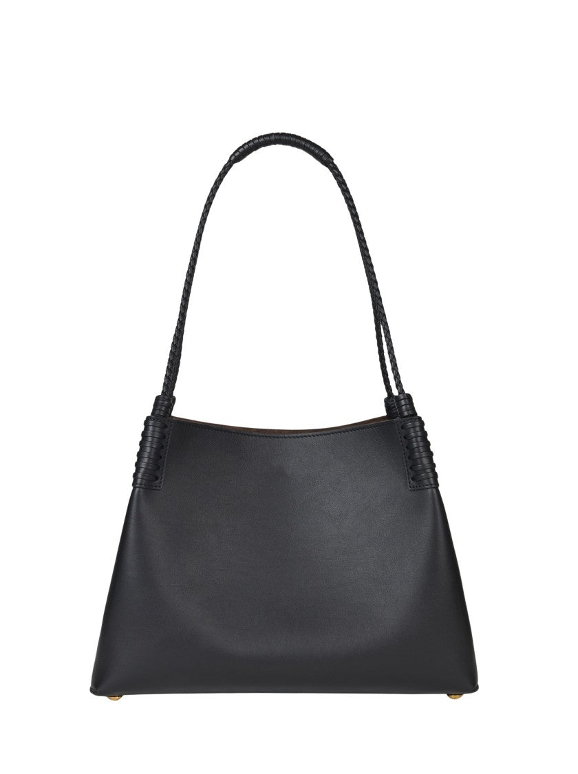 Etro Black Leather Small Libra Tote