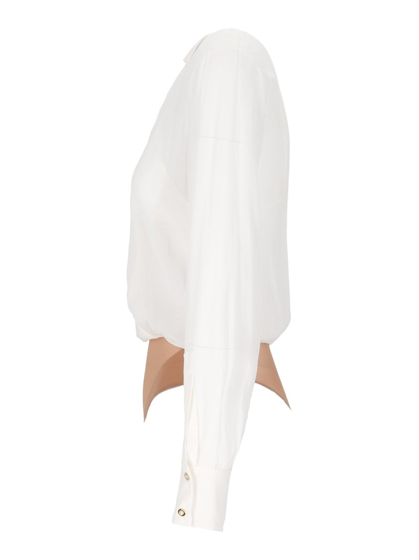 Elisabetta Franchi Long Sleeve Gold Chain Bodysuit