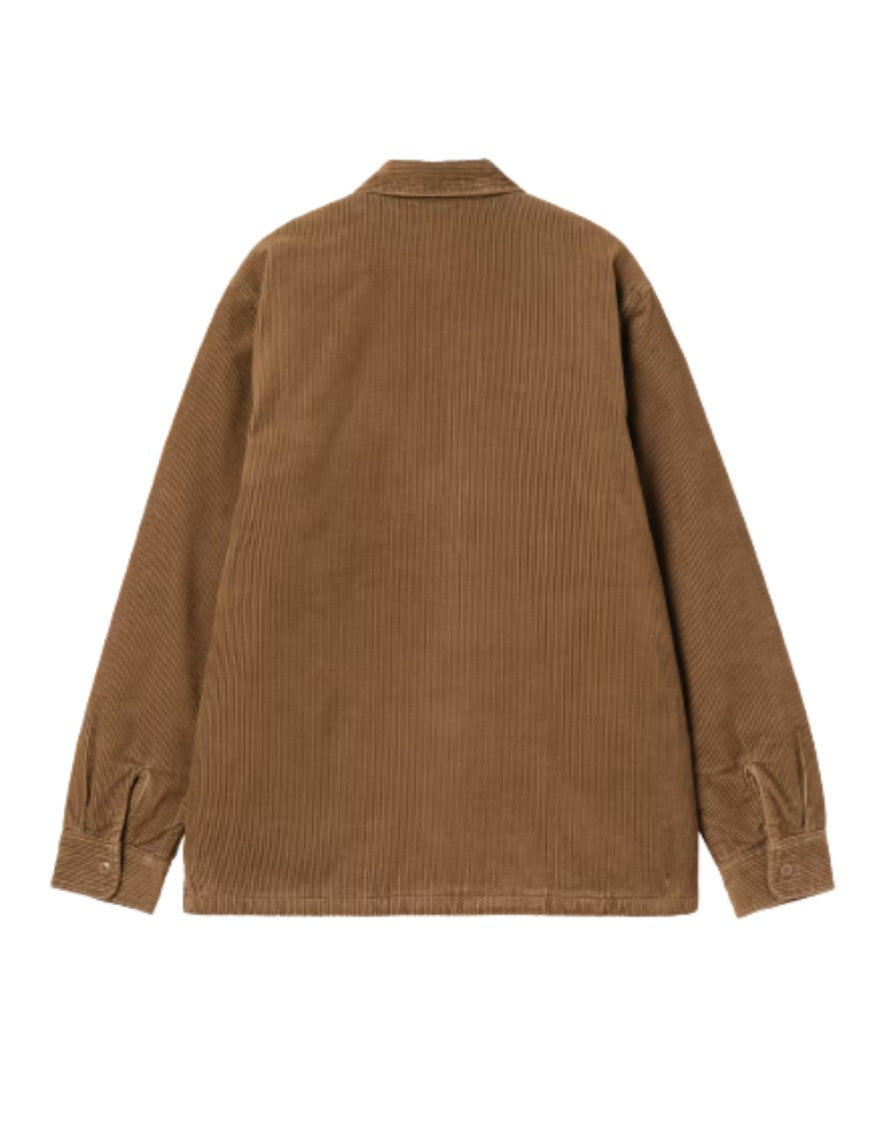Carhartt Wip Brown Eight-Wale Cotton Corduroy Shirt Jacket