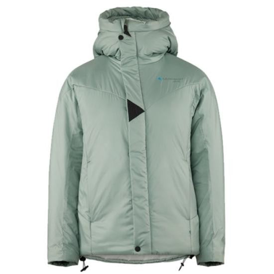 Klattermusen Green High-Collar Padded Jacket With Snap-Button Placket