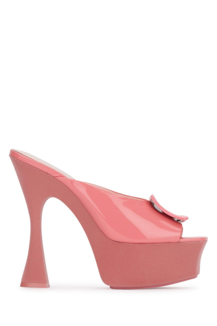 Roger Vivier High-Heeled Platform Sandal With Sculptural Heel