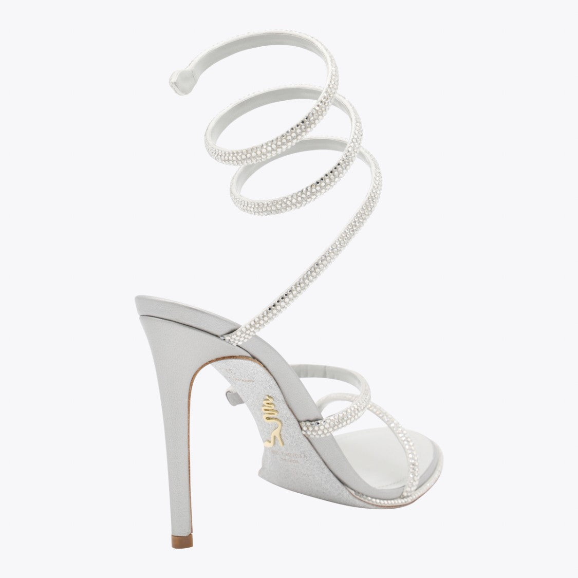 René Caovilla High-Heeled Minimalist Sandals