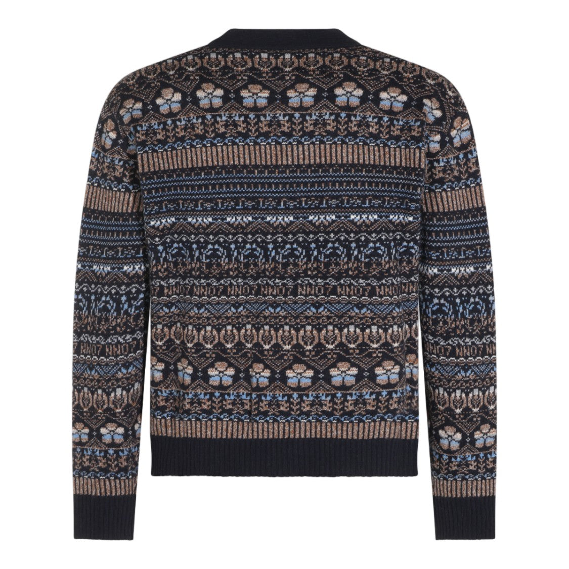 Nn.07 Multicolored Fair Isle Button-Up Cardigan