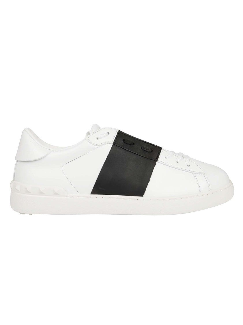 Valentino Garavani Open Low-Top Sneakers With Contrasting Band And Rubber Sole