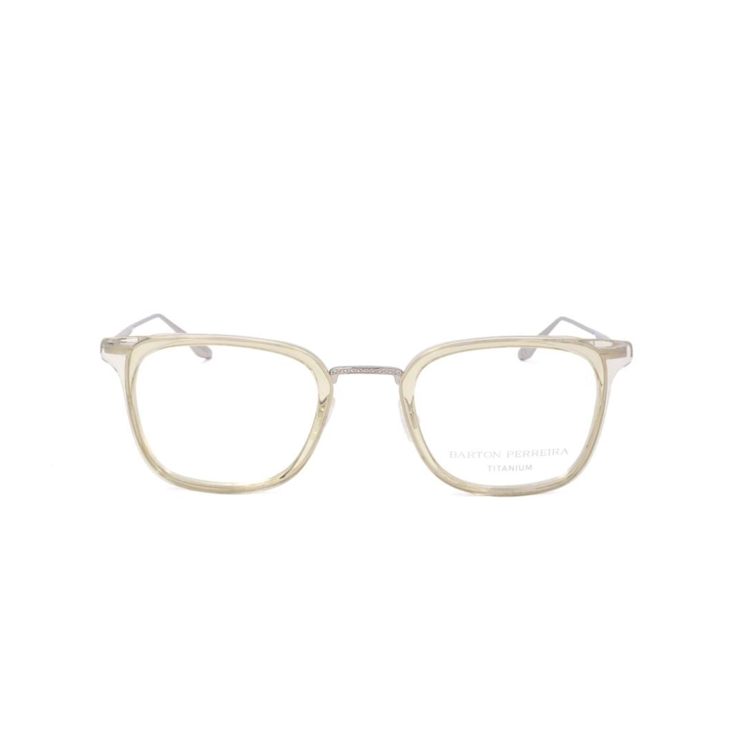 Barton Perreira Bp5090 490Lm Translucent Light Beige Acetate Sunglasses With Metallic Temples