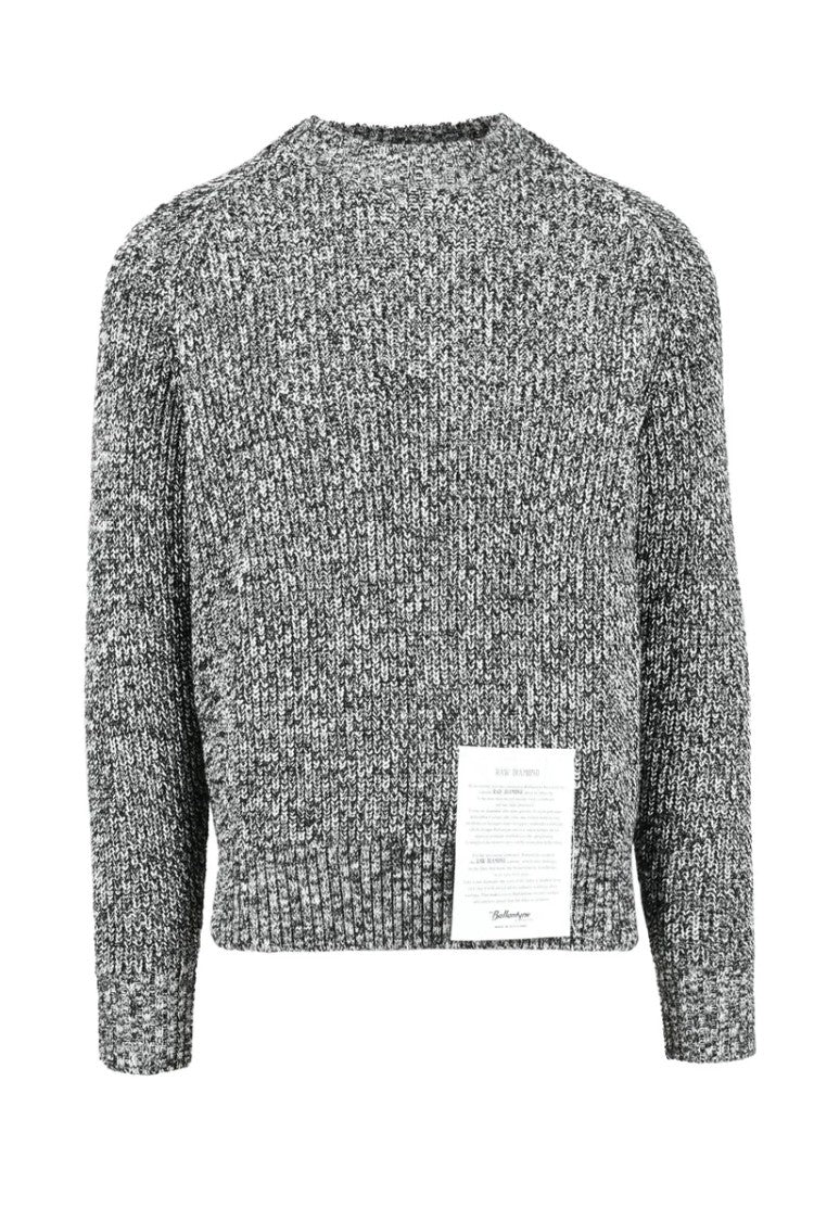 Raw Diamond By Ballantyne Textured Ribbed Knitwear Sweater In Cashmere