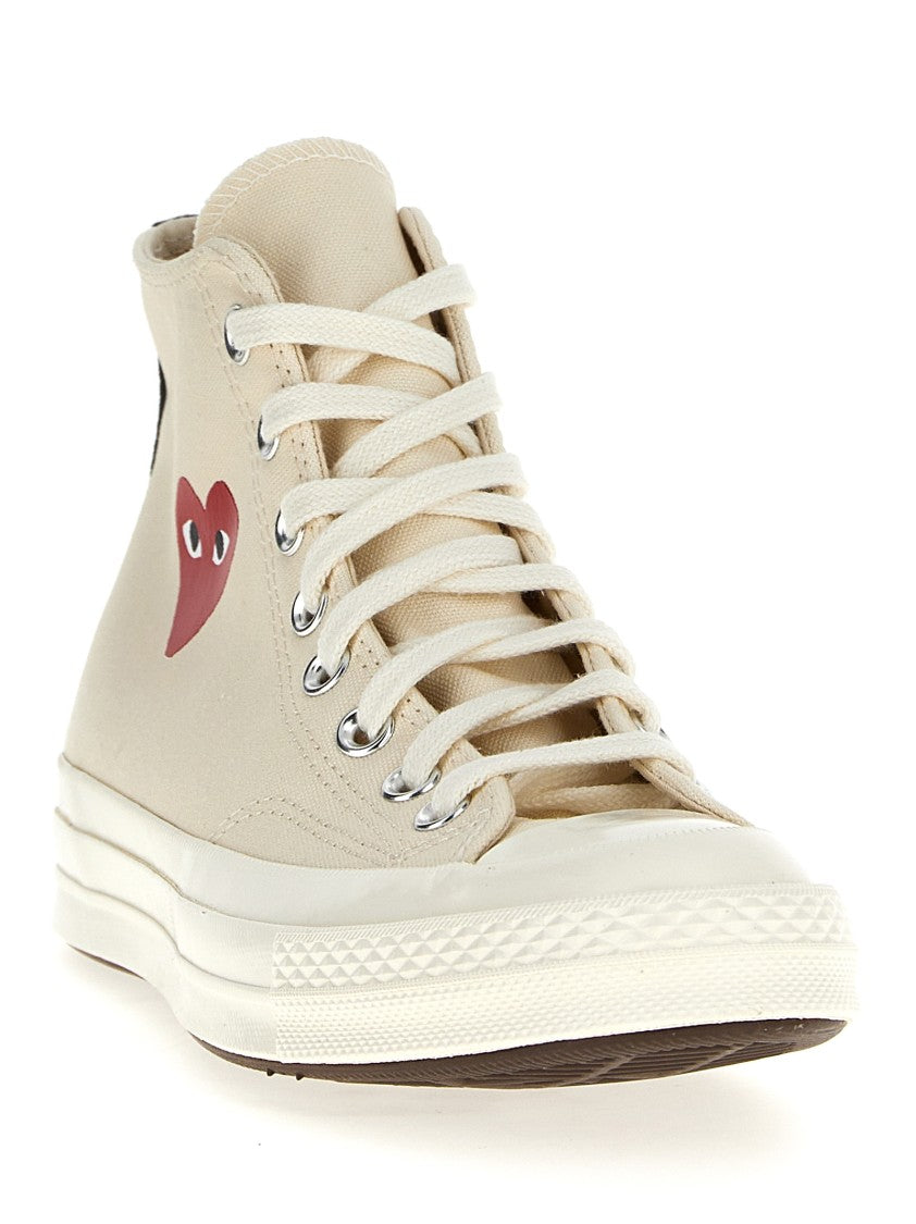 Comme Des Garçons High-Top Canvas Sneakers