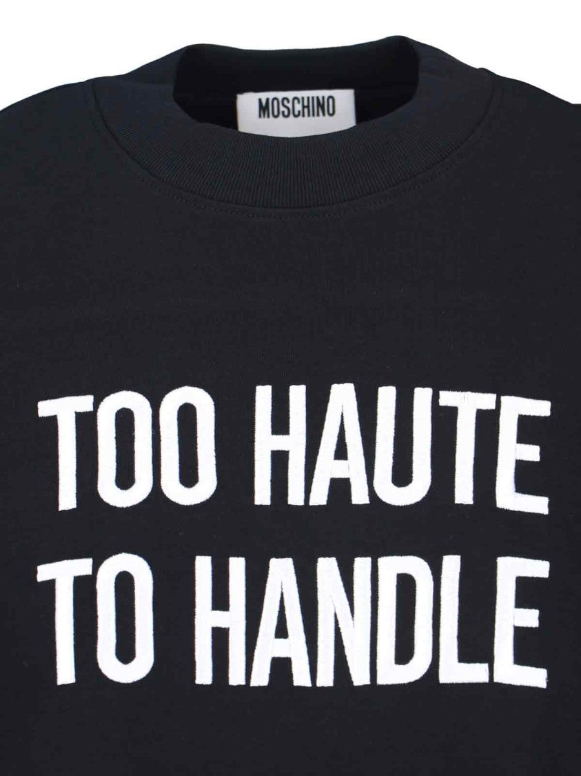 Moschino “Too Haute To Handle” Midi Dress – Black